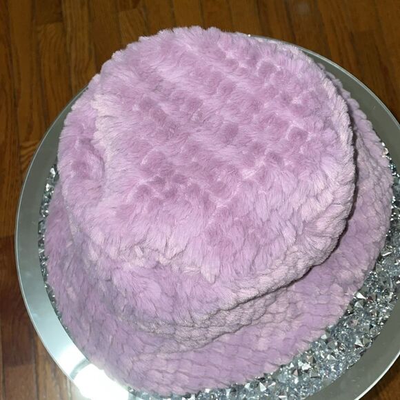 3/$15 Soft fuzzy purple lavender vintage inspired Y2K bucket hat R&B hip hop hat - Picture 3 of 7